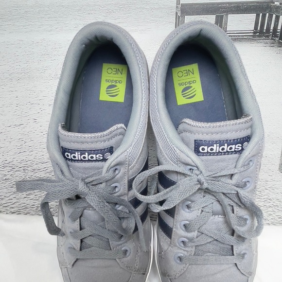 Adidas BBNEO Skool Lo'Tech Gray 12 Canvas Sneakers Men's Low Top Casual Shoes - Picture 3 of 9